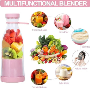Portable Electric Bottle Juicer 420ml Multicolor ABS