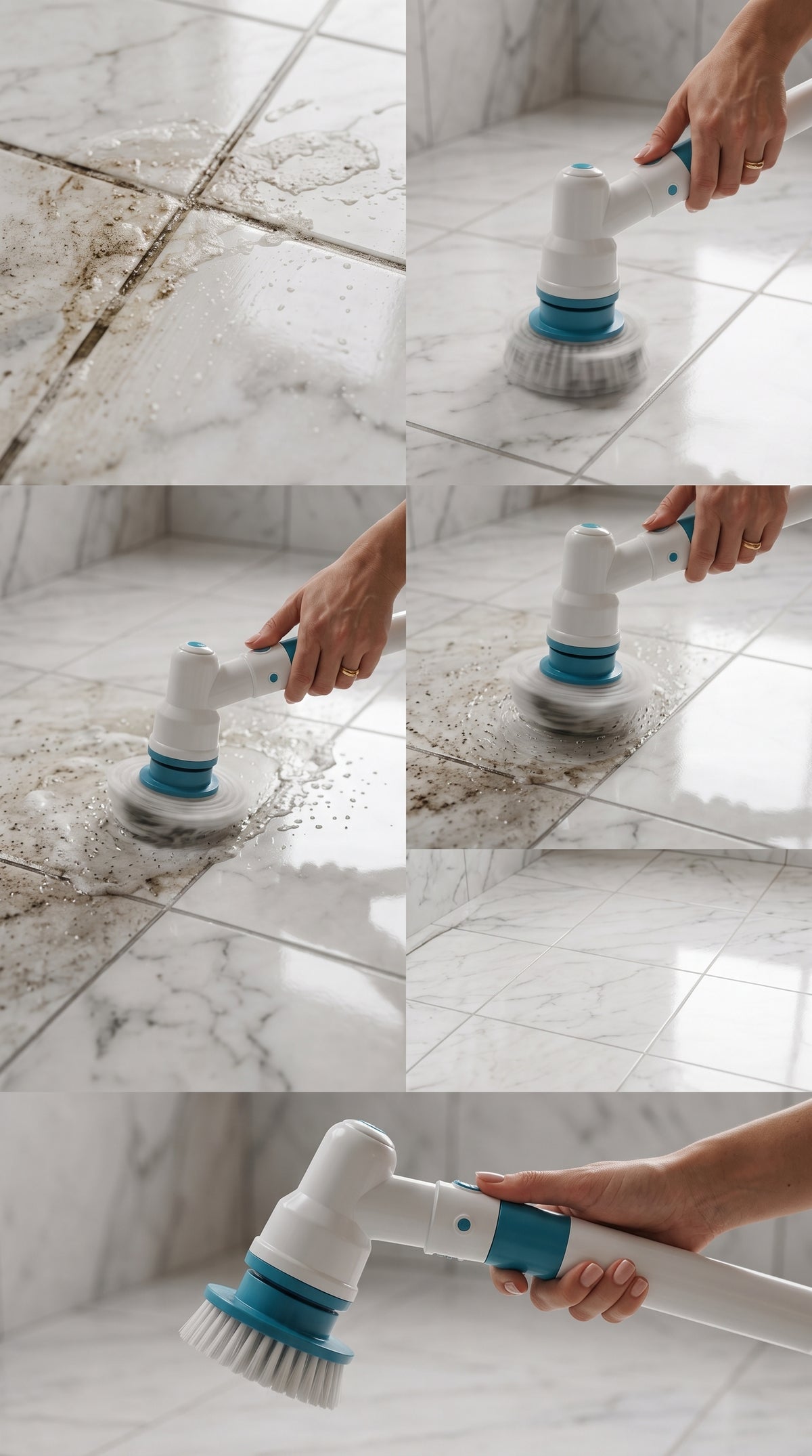 3 in 1 Electric Spin Scrubber Machine